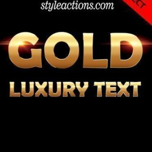 Gold Text Ps Action
