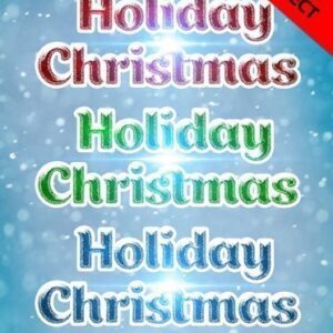 Holiday Christmas Photoshop Text Styles