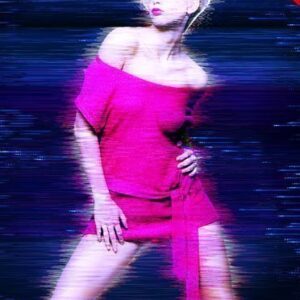 Holographic Glitch Photoshop Action