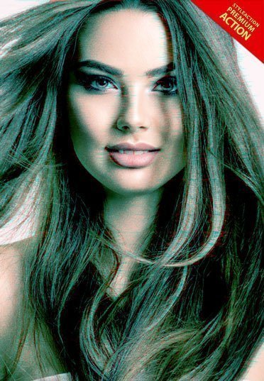 Light Glitch Effect Photoshop Action