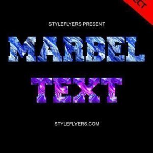 Marbel Text Effect Photoshop Action