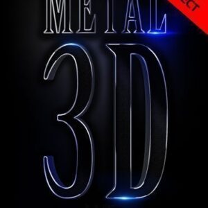 Metal 3d Text Effect Photoshop Action