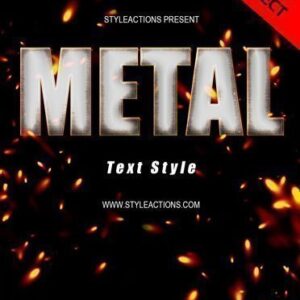 Metal Text Style Action