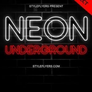 Neon Underground Photoshop Effect