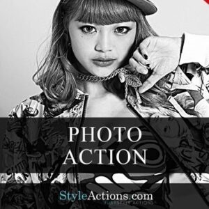 Black White Sharp Action