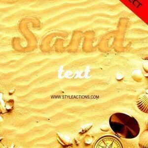Sand Text Effect Photoshop Action