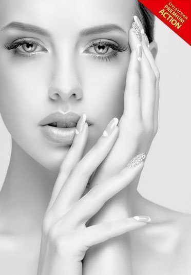 White Portrait Photoshop Action