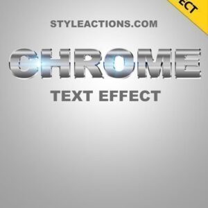 Chrome Text Effect