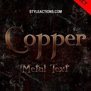 Copper Metal Text Effect