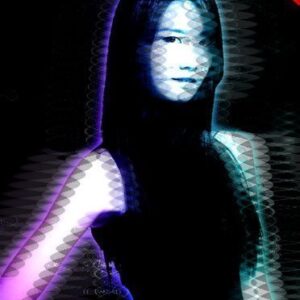Cyberpunk Hologram Photo Effect
