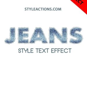 Jeans Style Text Effect