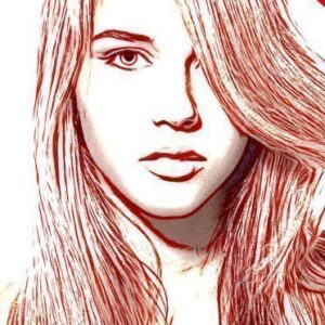 Red Cartoon Selective Effect