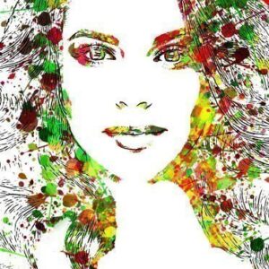 Splashed Modern Watercolor Art