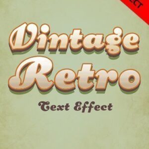 Vintage Retro Text Effect
