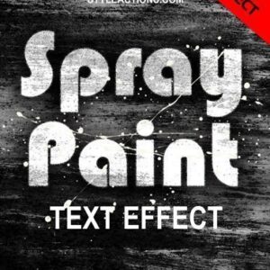 Spray Paint Text Effect