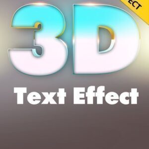 3d Text Effect Psd Action