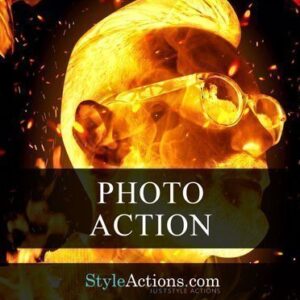 Fire Face Psd Action