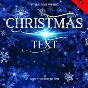 Christmas Text Style Photoshop Action