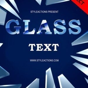 Glass Text Psd Flyer Template