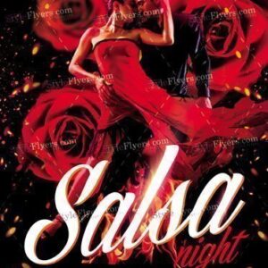 Salsa Night Psd Flyer Template