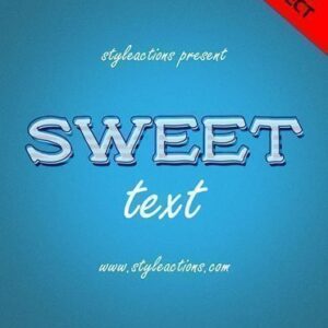 Sweet Text Style Psd Action