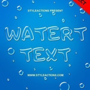 Water Text Psd Action