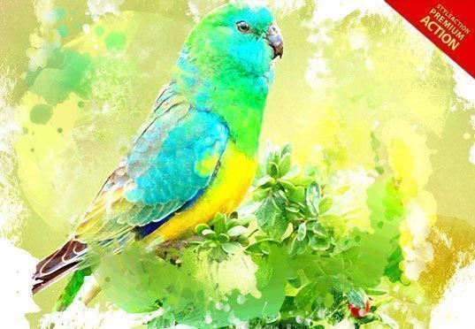 Wet Paint Psd Action