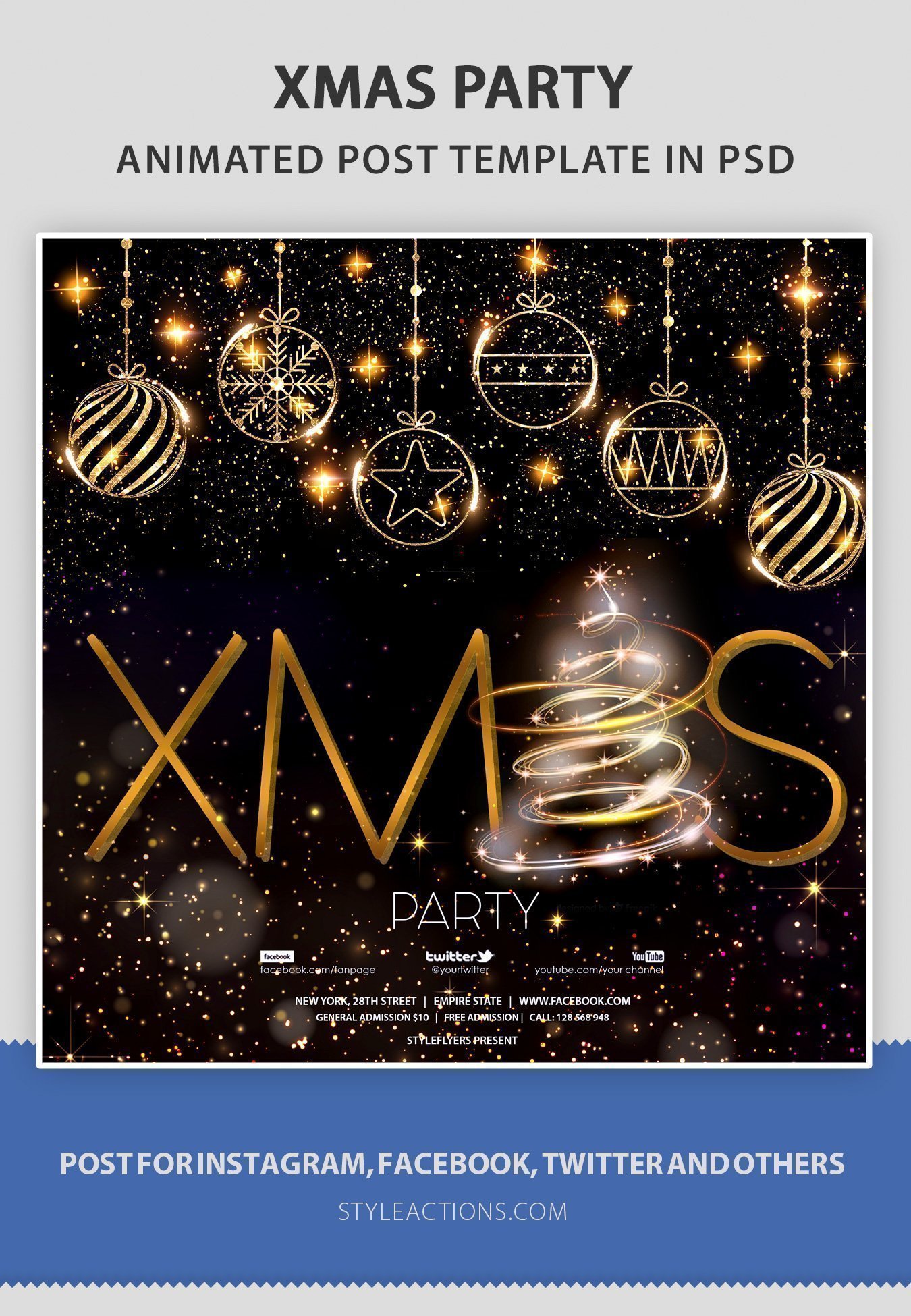 Xmas Party Animated Template