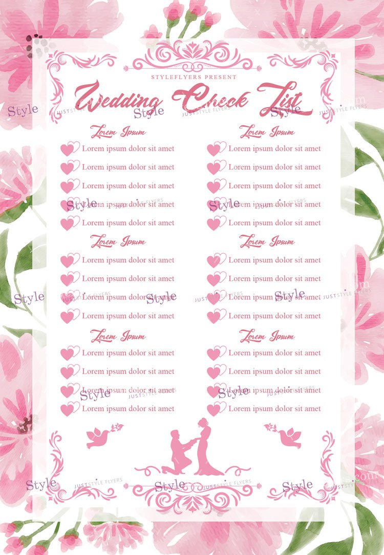Wedding Check List