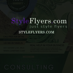 Business consulting PSD Flyer Template