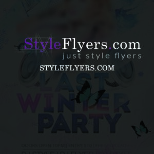 last winter party PSD Flyer Template
