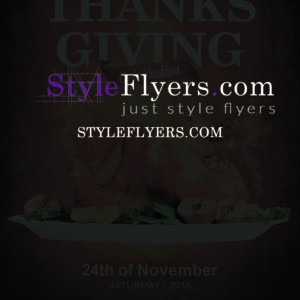 Thanksgiving day psd flyer