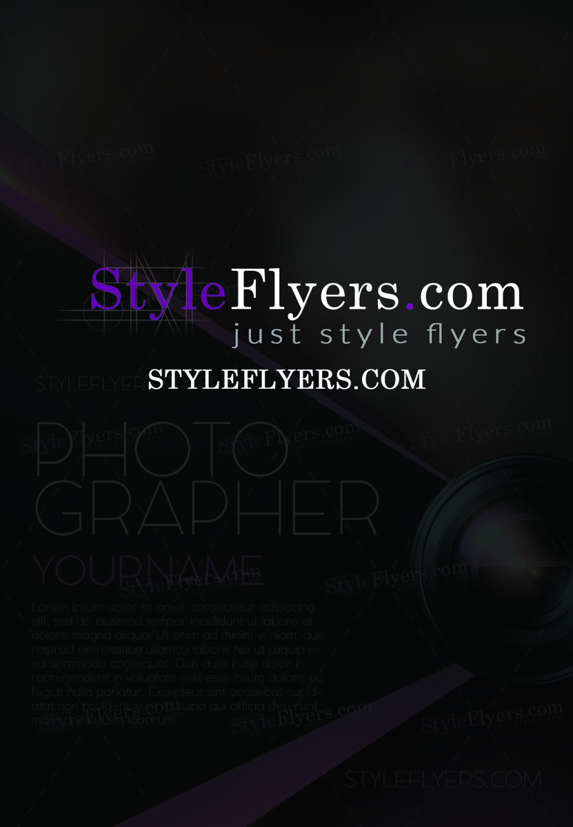 Photographer(4) PSD Flyer Template