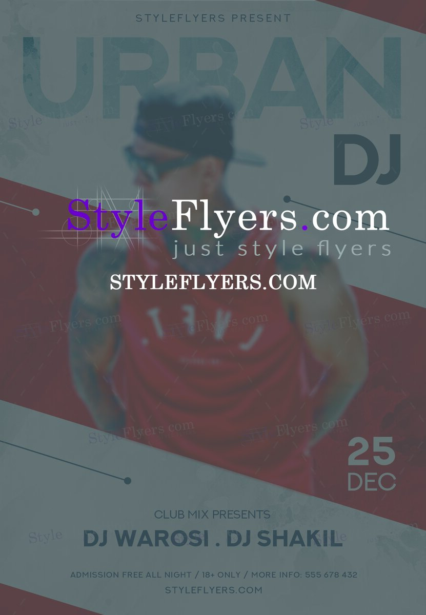 Urban Dj psd flyer