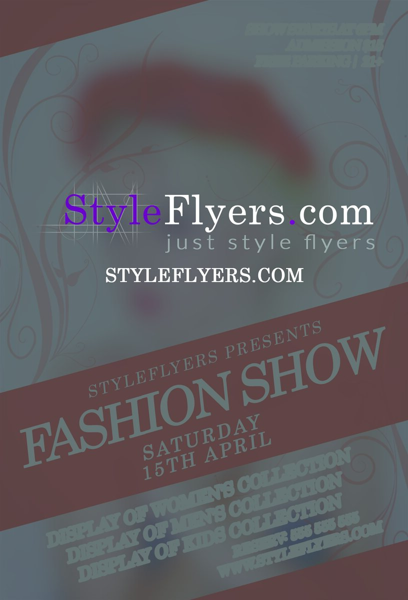 fashion show premium template PSD Flyer Template