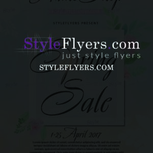 spring Sale PSD Flyer Template