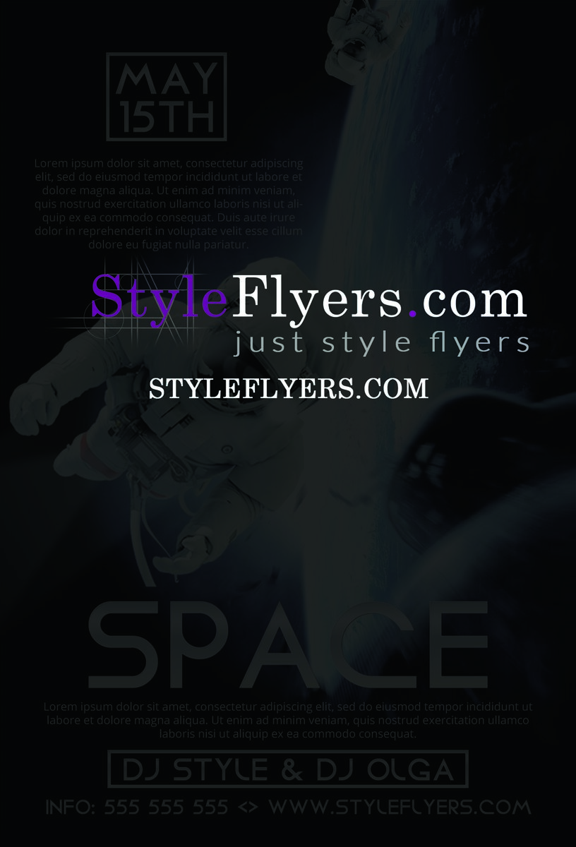 Space Poster premium template