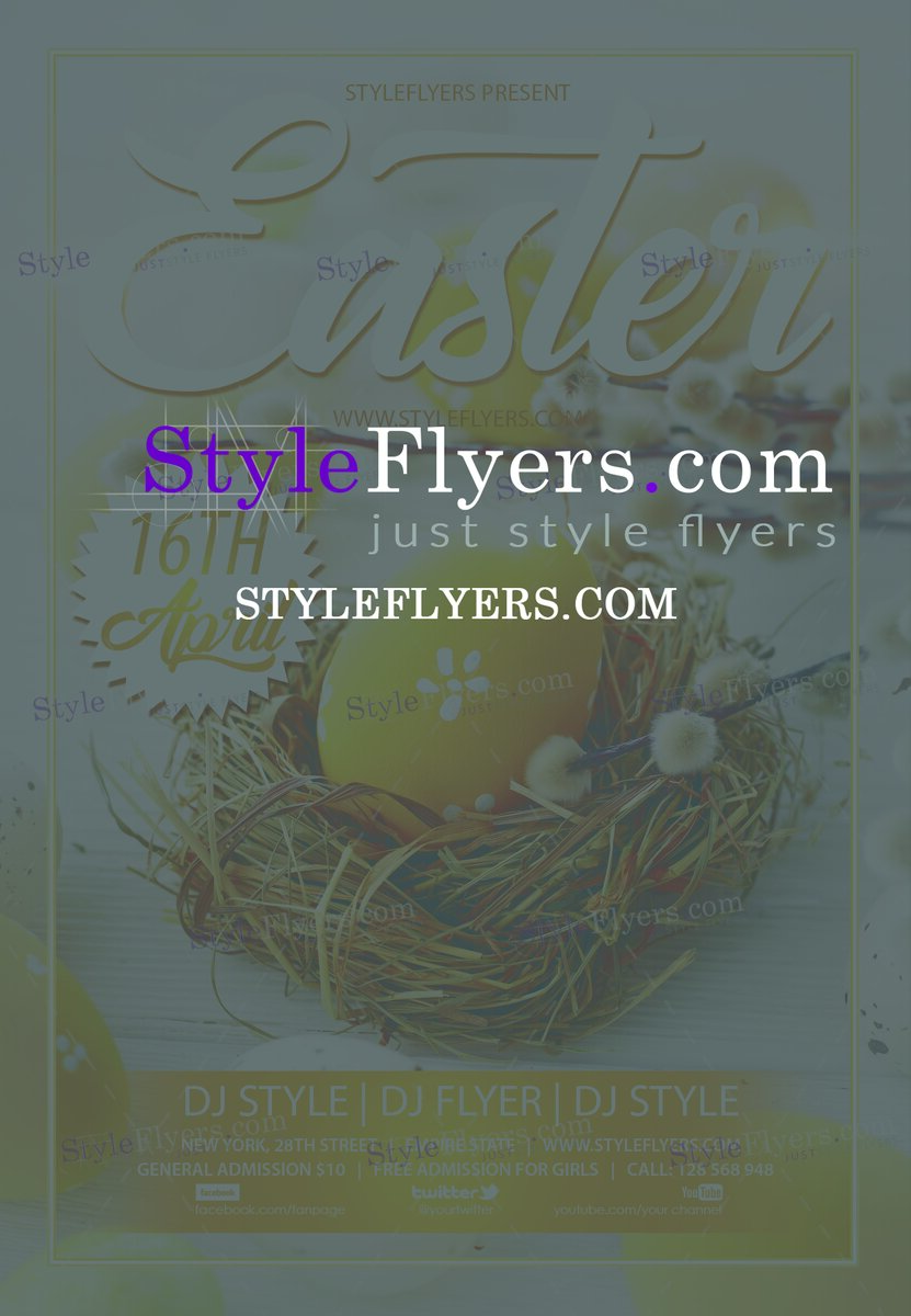 easter PSD Flyer Template