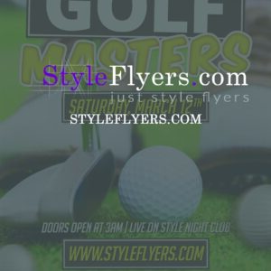 Golf Masters Flyer premium template