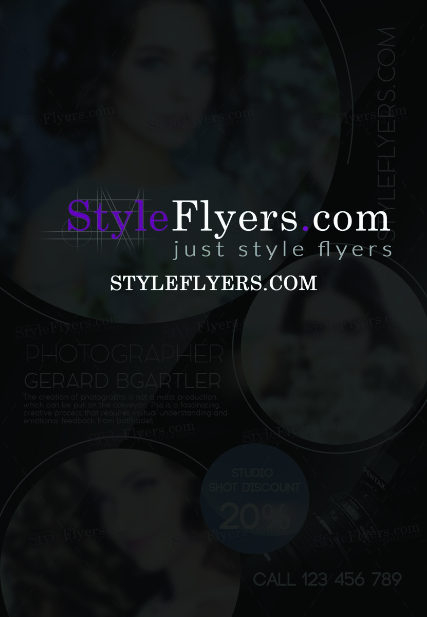 Photographer PSD Flyer Template
