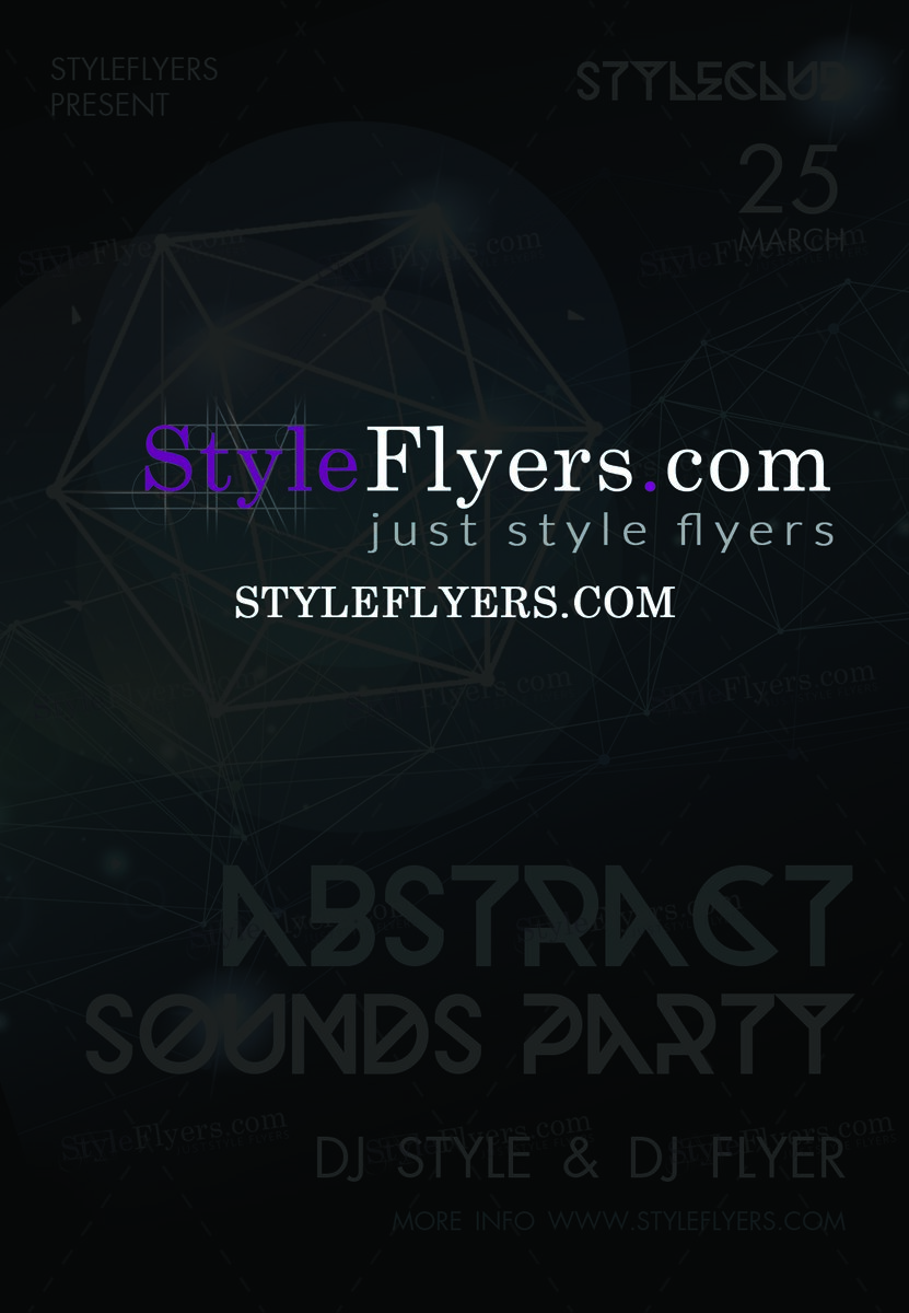 Abstract Sounds Party Flyer