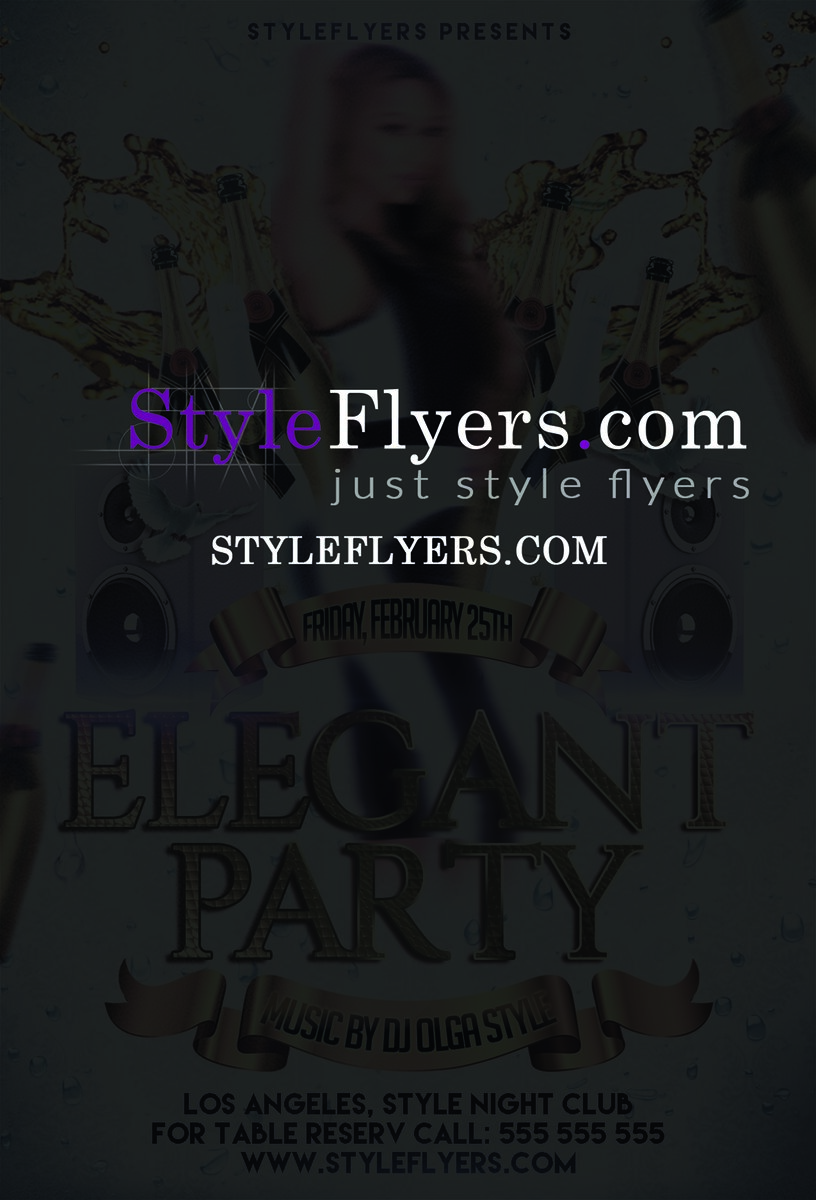 elegant night Flyer PSD Flyer Template