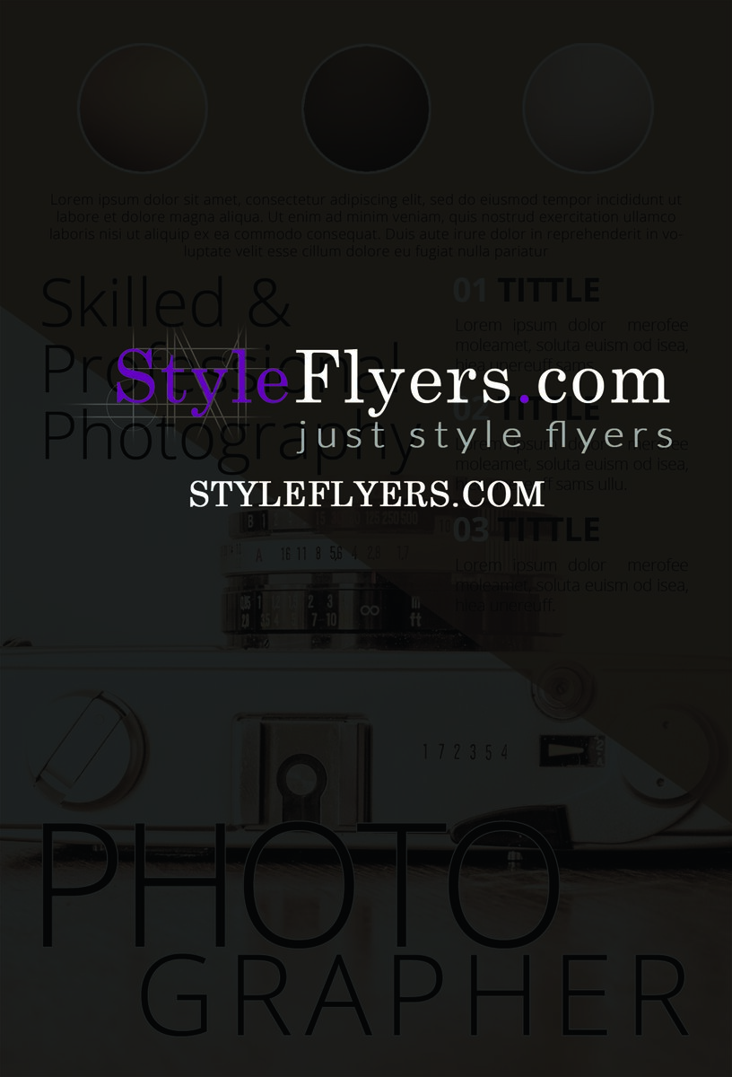 Photographer Flyer PSD Flyer Template