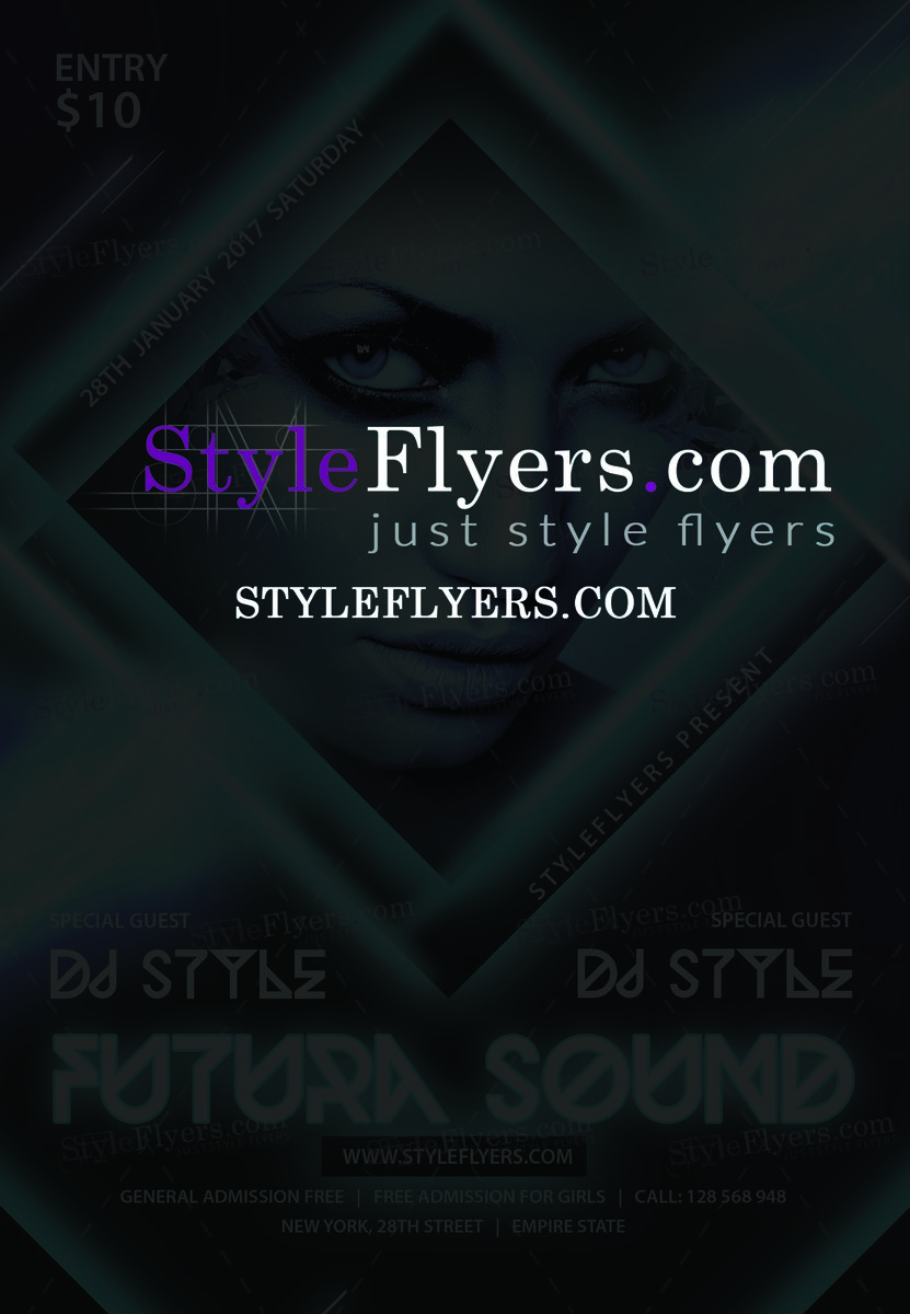 Future sound PSD Flyer Template