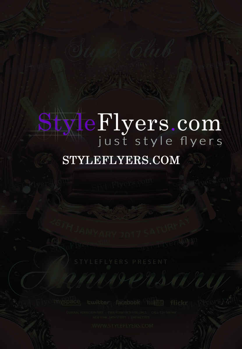 anniversary PSD Flyer Template