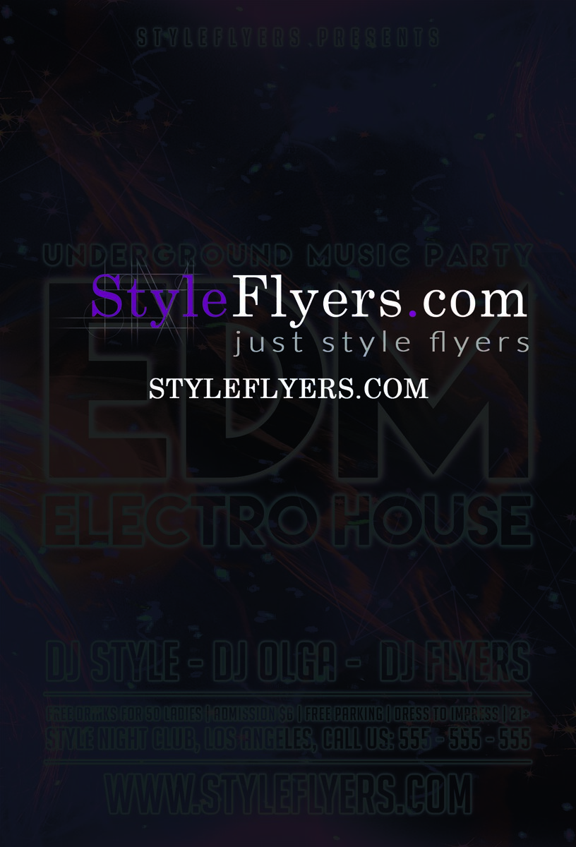 EDM Flyer PSD Flyer Template