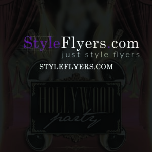 hollywood party Flyer PSD Flyer Template