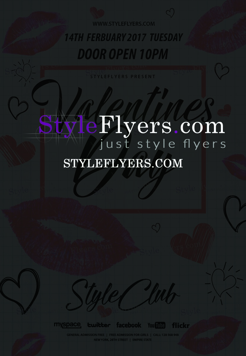 Valentines Day PSD Flyer Template