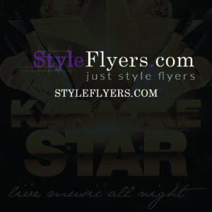 karaoke star PSD Flyer Template