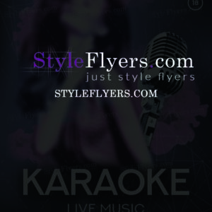 karaoke psd flyer